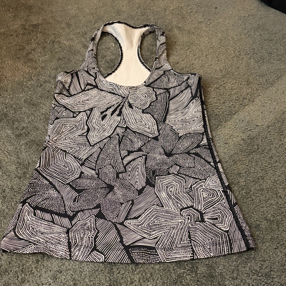 lululemon athletica Black and White Tank Top